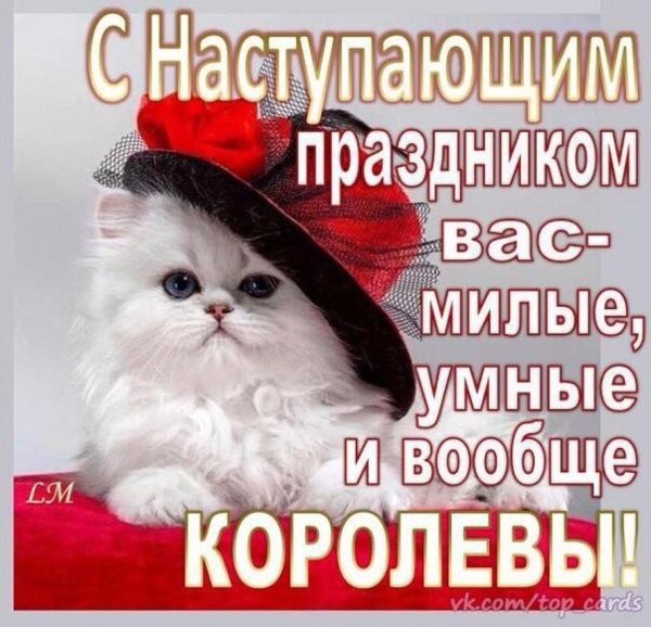 С нас тукпающим 8 марта