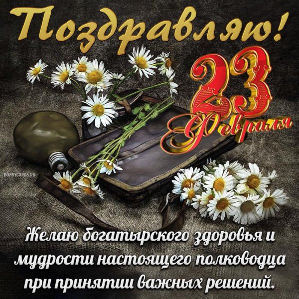 Открытка 23 февраля