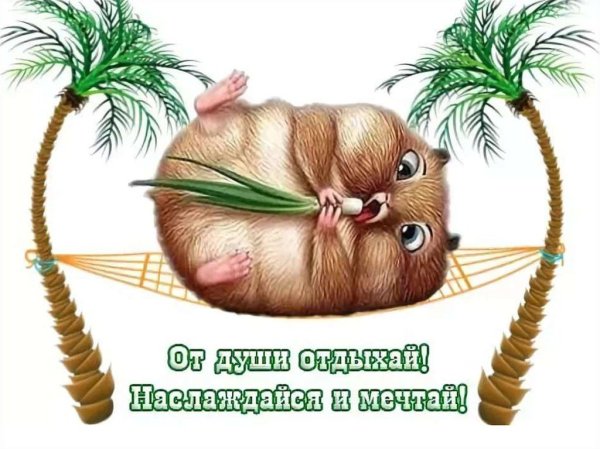 Отличного отпуска женщине