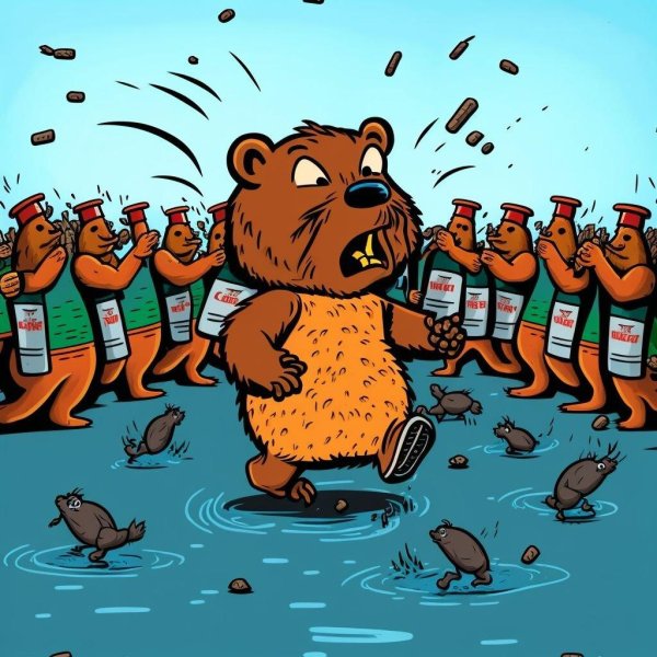 медведь карикатура