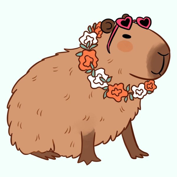 милые рисунки капибар