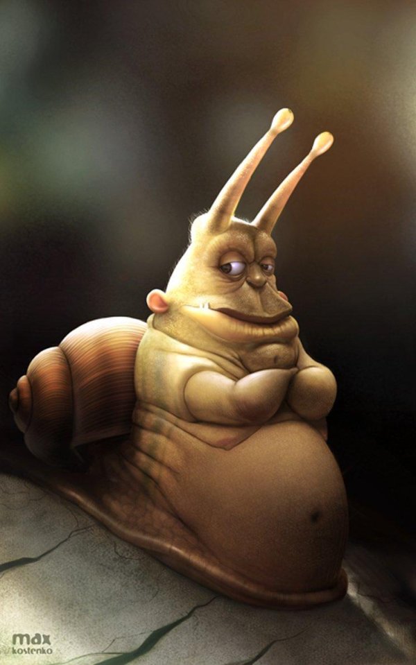 рисунки улитки