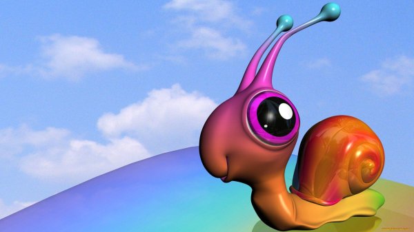 забавная улитка