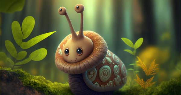 улитка красивая