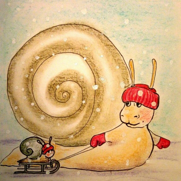 рисунки улитки