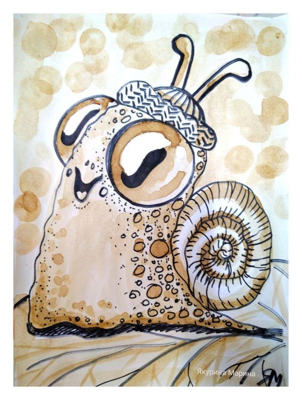 улитка живопись