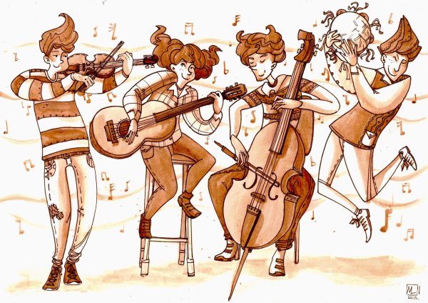 мультяшные музыканты