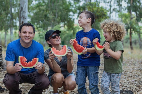 фотосессия с арбузами детская
