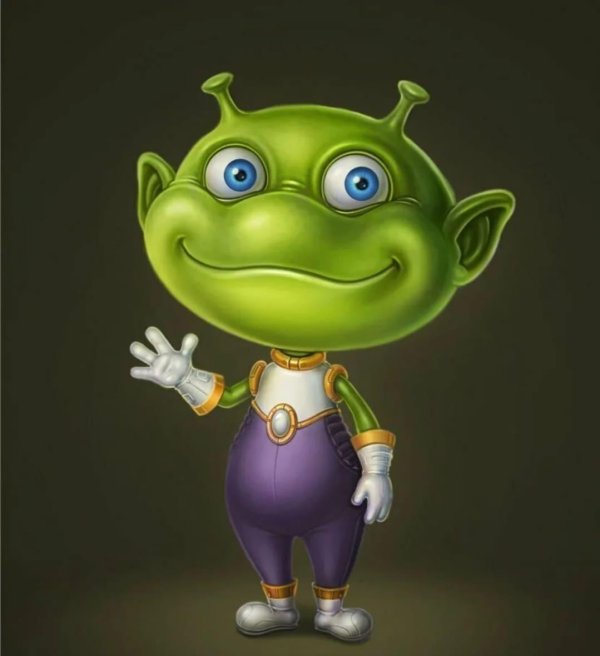 пришелец мультяшный