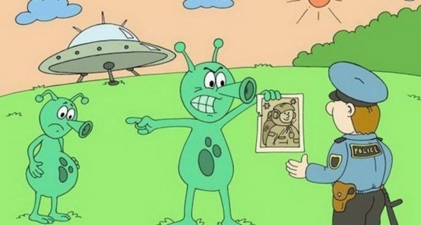 карикатуры на пришельцев