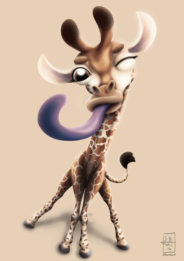 мультяшный жираф