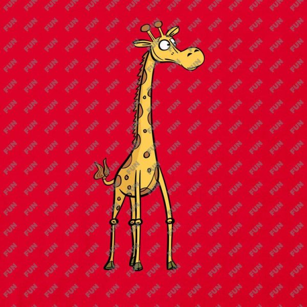 жираф мультяшная