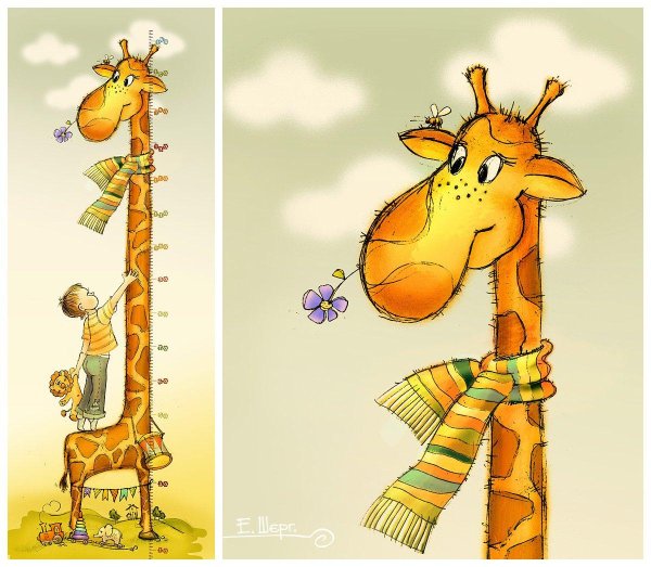 мультяшный жираф
