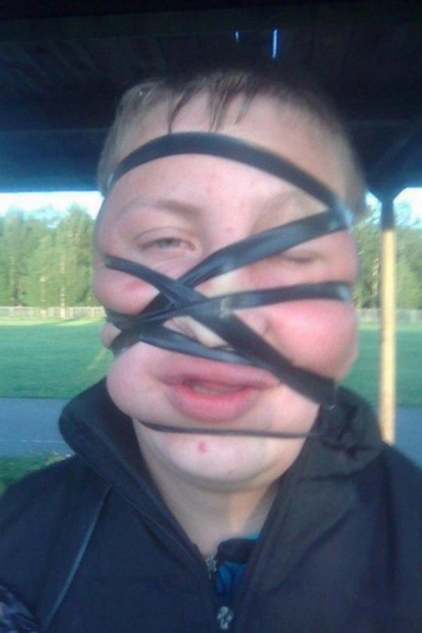 замотать изолентой