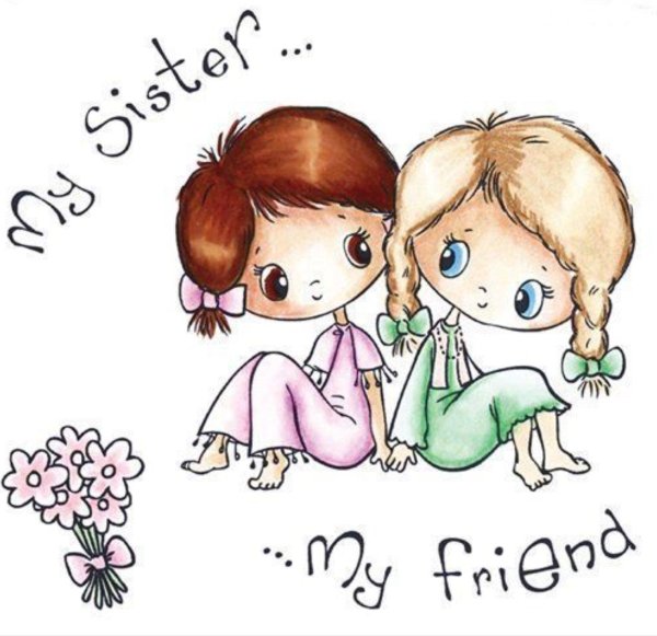 подруга рисунок