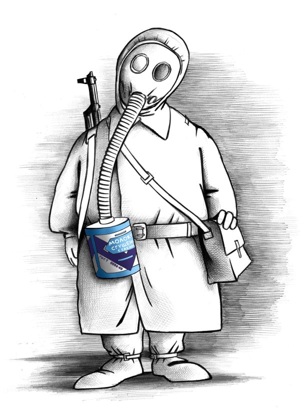 противогаз раскраска