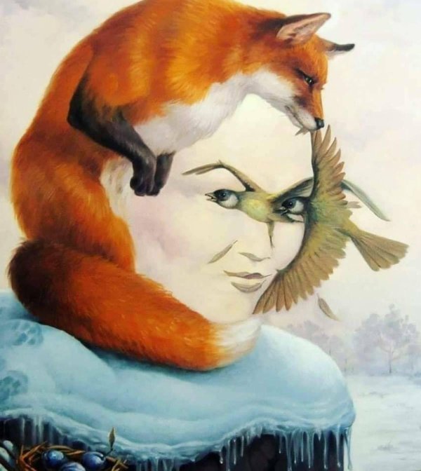 лиса картина