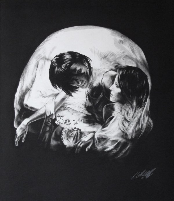 чёрно белые картины художников