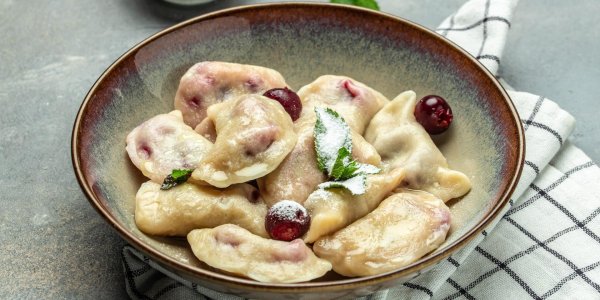 вареники с брынзой и мясом