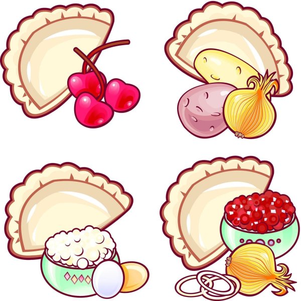 вареники рисунок