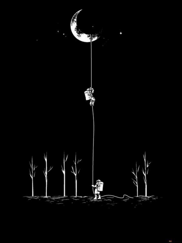 луна иллюстрация