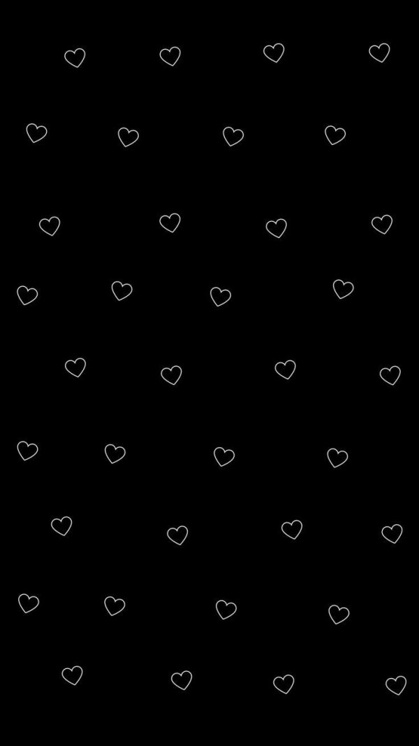 сердечки черно белые