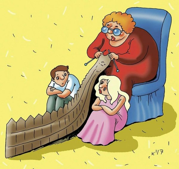 женщина карикатура