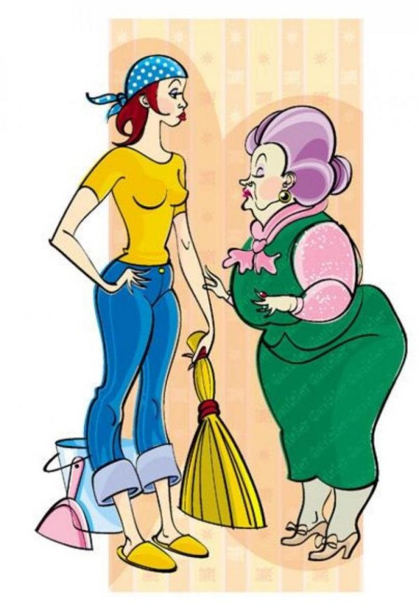 свекровь карикатура