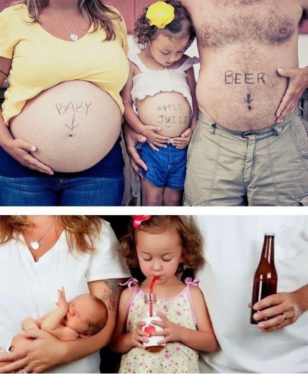 беременная фотосессия с ребенком