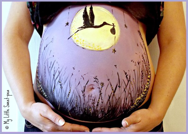 belly painting