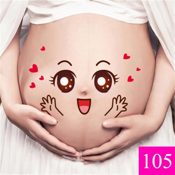 животик беременной