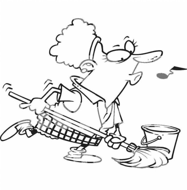 раскраски на тему уборки