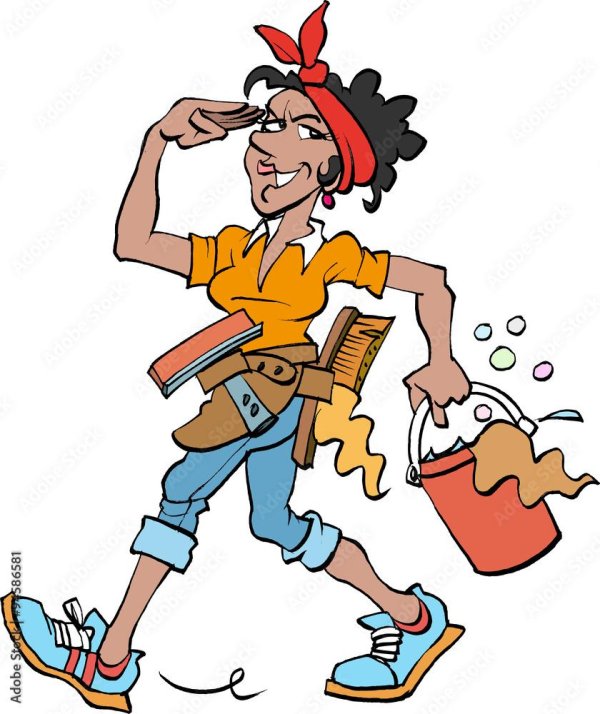 уборка карикатура