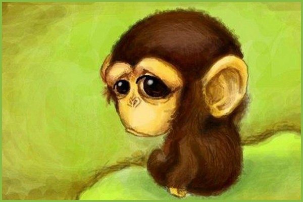 обиженная обезьянка