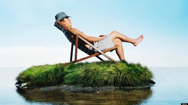 отдыхающий человек