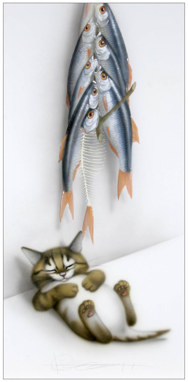 коты художника владимира стахеева