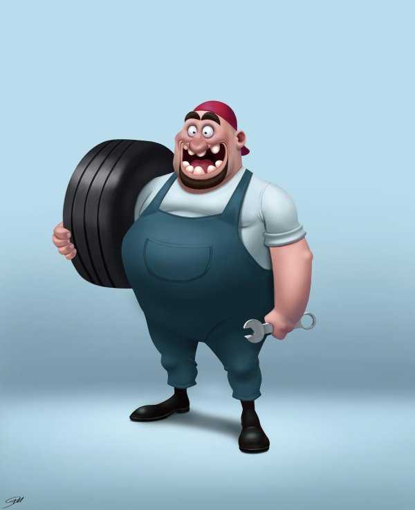 толстый механик