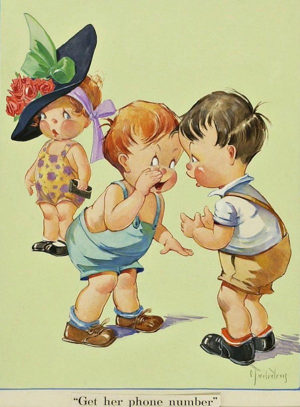 мальчик и девочка иллюстрация