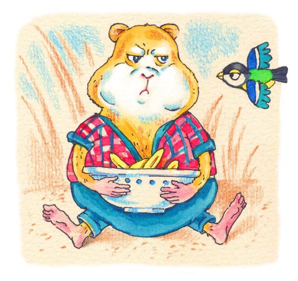 хомяк иллюстрация