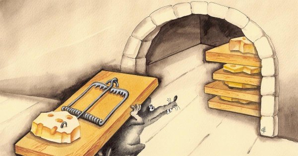 мышка в мышеловке