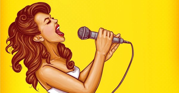 поющая девушка