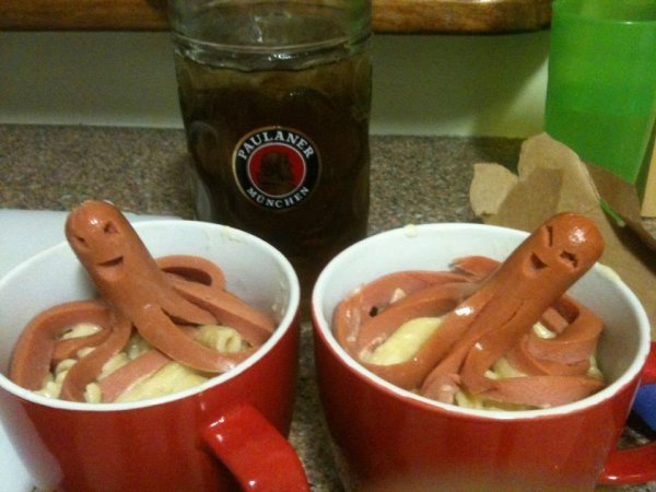 сосиски осьминожки