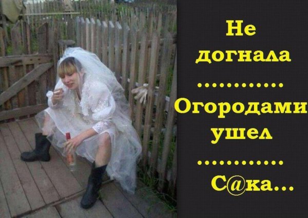 не догнала огородами ушел