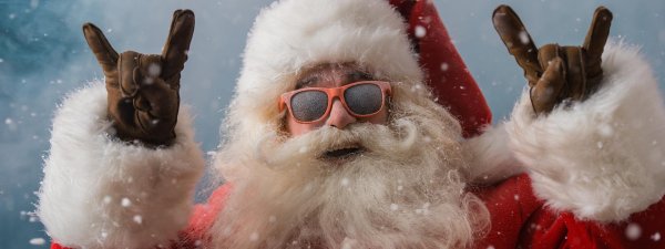 санта клаус в очках