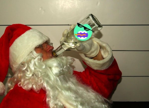 пьяный дед мороз