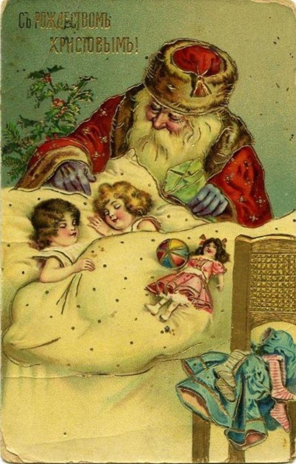 старинные открытки новогодние