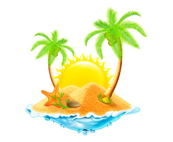 остров мультяшный