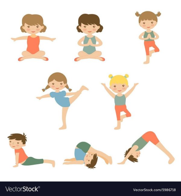 позы для детской йоги