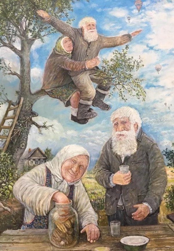 живопись леонид баранов дед да баба