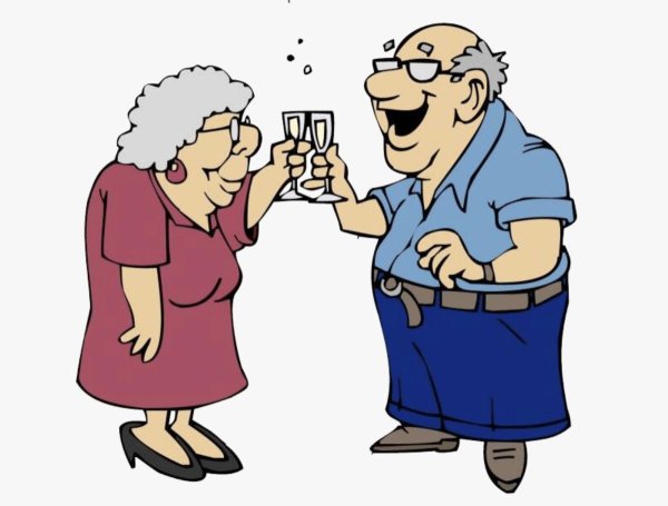 рисунки пожилых людей